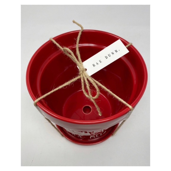 NEW Rae Dunn Roses Are Red Planter Pot 🌹 - Picture 4 of 5